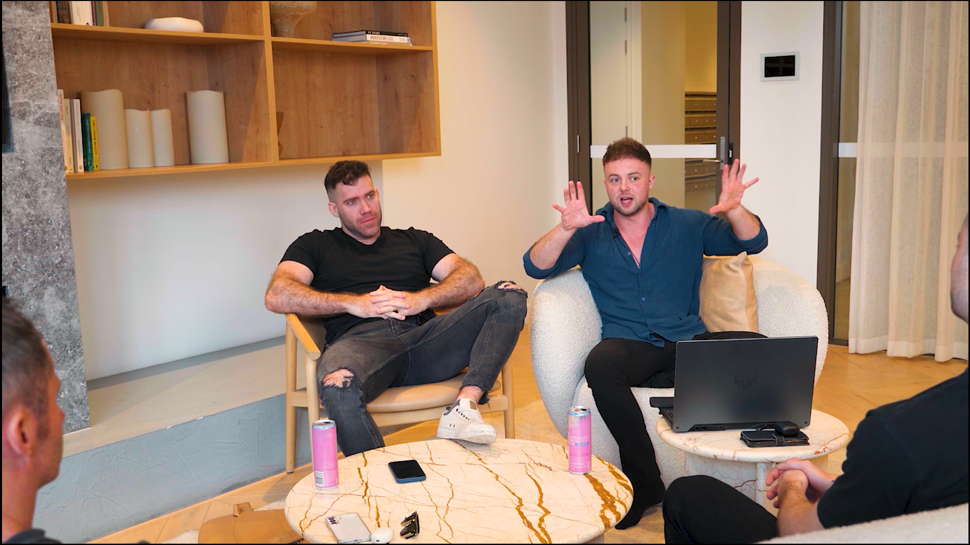 Ben and Alex coaching clients in a premium coaching session