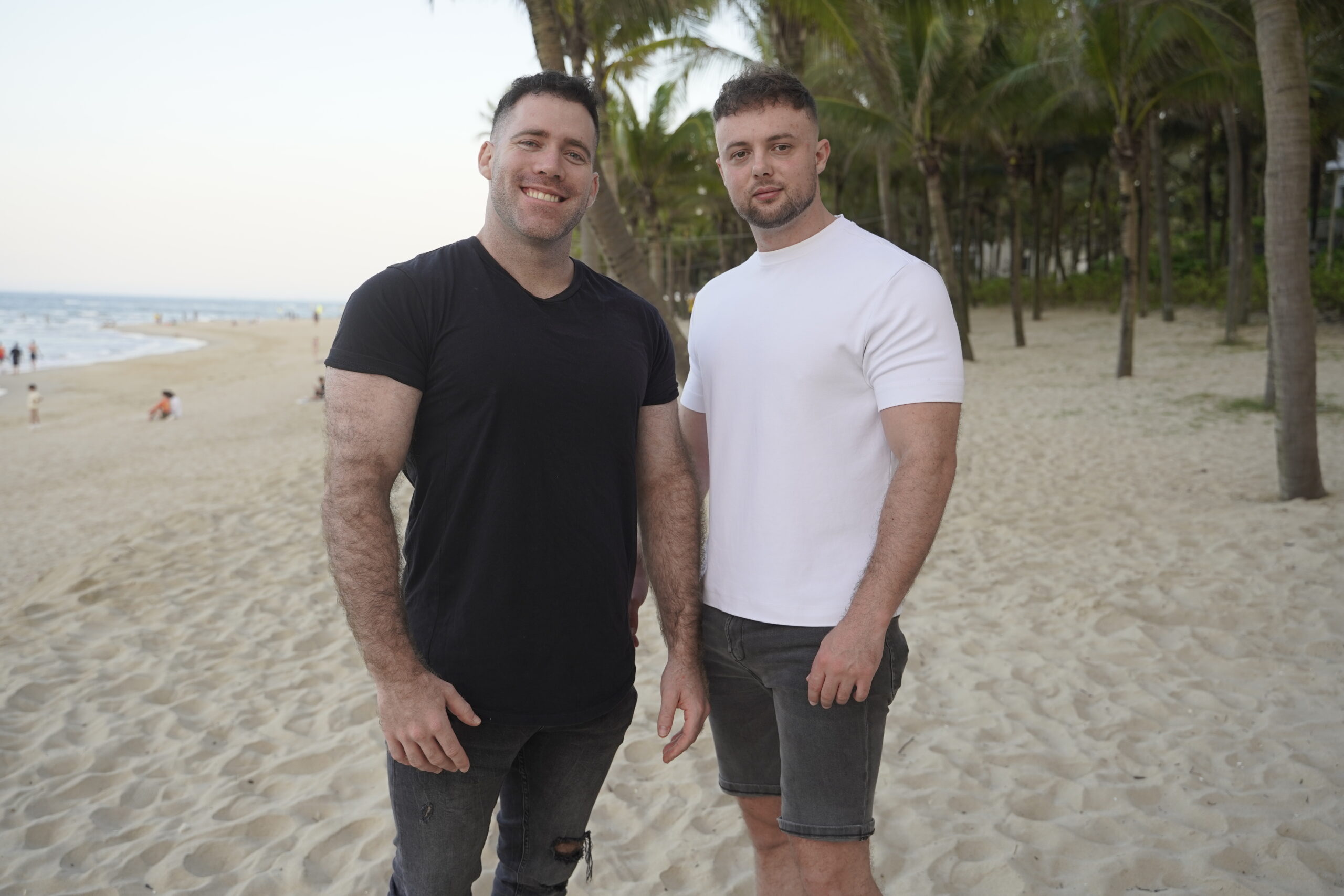 Ben and Alex on the beach