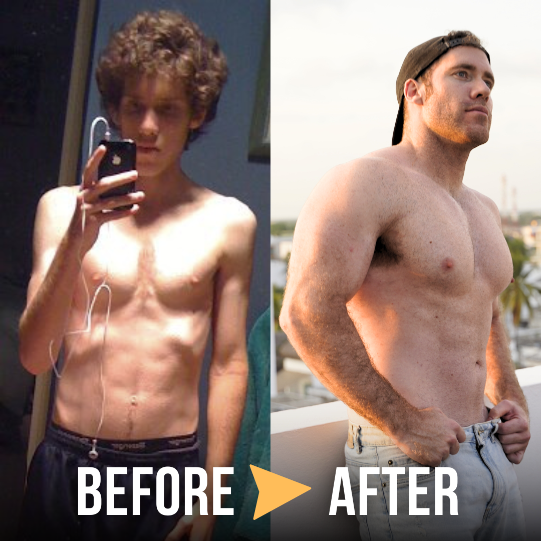 Ben's physical transformation - before and after