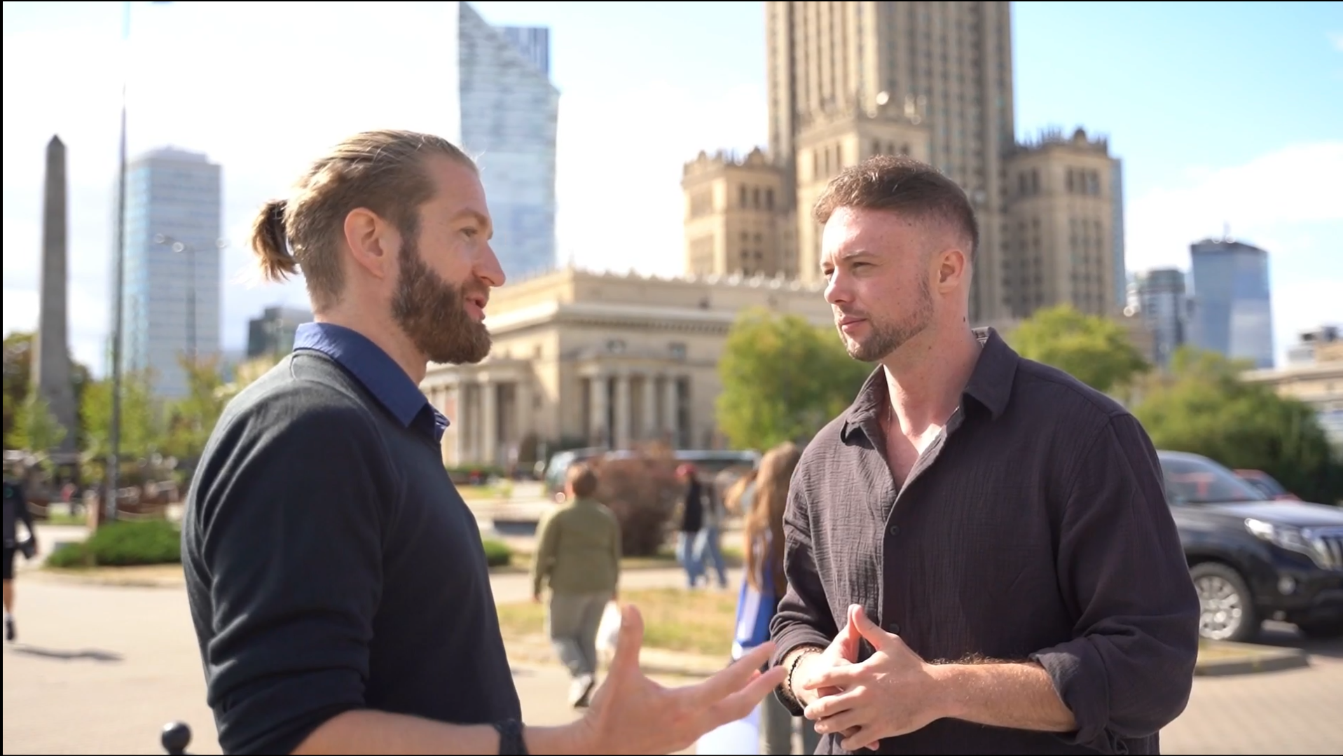 Ben and Alex coaching in Warsaw